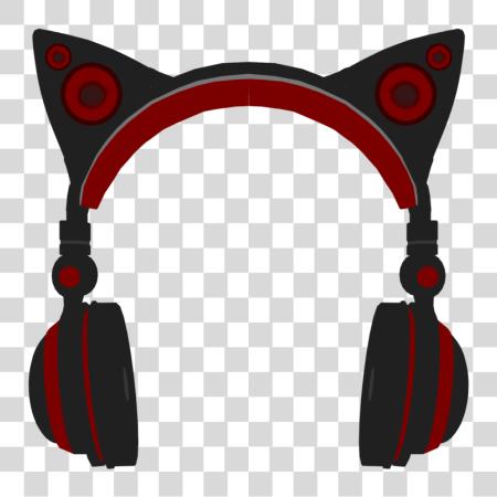 Download Mmd Neko auriculares gato Headphone PNG file