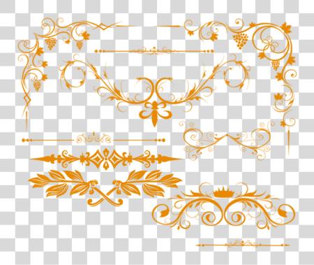 Download boda Border boda Invitation línea oro PNG file