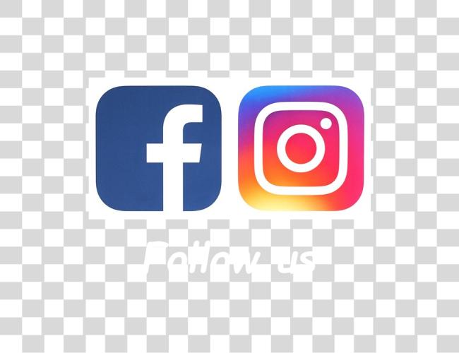 Download Follow Us On Facebook And Instagram Graphic Design Clip Art