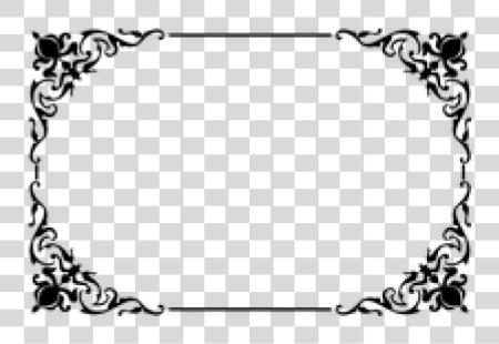 تحميل Decorative Border جانب Ornament Frame متجه بي ان جي ملف