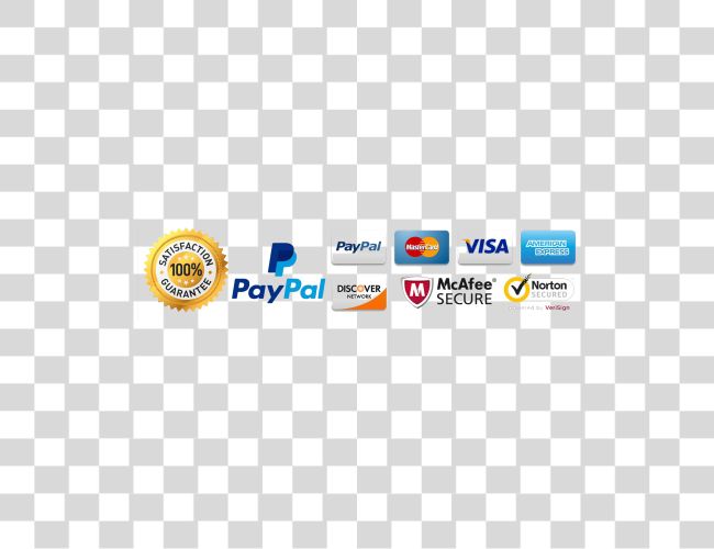 Download Secure And Safe Checkout Paypal Trust Badges Clip Art