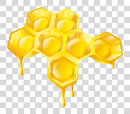 下载 蜂蜜 Comb 蜂蜜 Drip Honeycomb PNG file