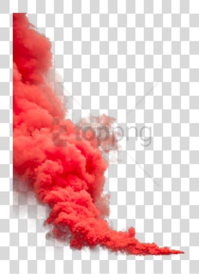 下载 紅 Smoke 效果 Image 與 Smoke Bomber PNG file