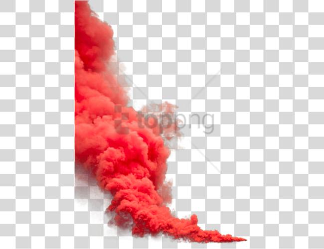 تحميل أحمر Smoke تأثير Image مع Smoke Bomber مقطوعة فن