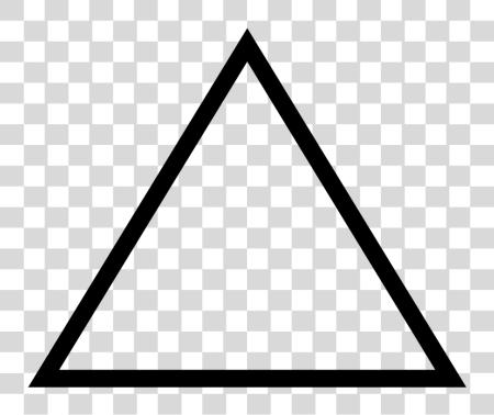 Download File U 25b3 Triangle forma negro y blanco PNG file