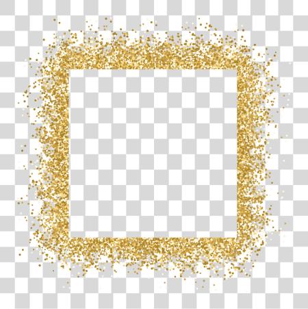 Download gold frame glitter ftestickers Gold Glitter Border PNG file