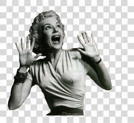 Download woman scream horror classic movie Woman Screaming PNG file