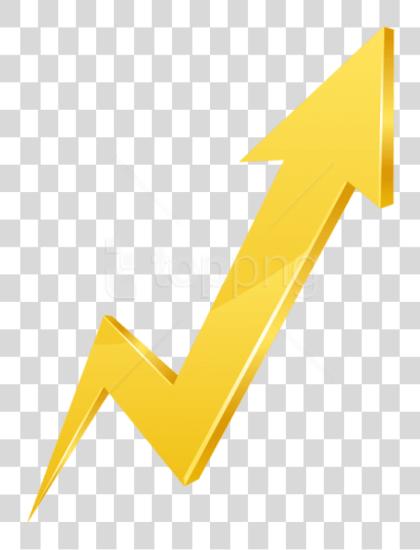 Download Yellow Arrow Up Arrow Going Up Yellow PNG file