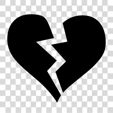 Download Broken Heart Emoji Pencil And In Color Broken Black Broken Heart PNG file