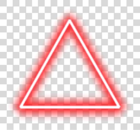 Download Neon Triangle Border rojo Freetoedit Neon luz Triangle PNG file