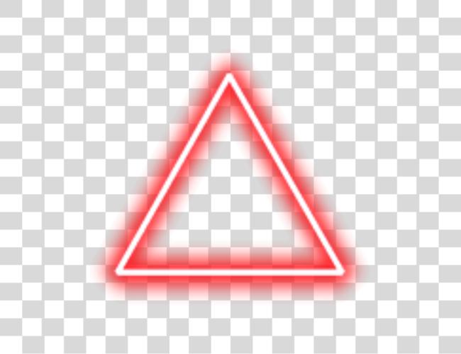 Download Neon Triangle Border Red Freetoedit Neon Light Triangle Clip Art