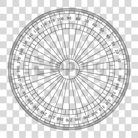 下载 Protractor Image 與 Fleur De Lotus Yin Yang PNG file