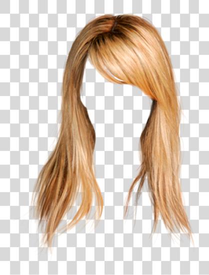 Download hair wig blonde longhair bangs Cabello Para Photoshop PNG file