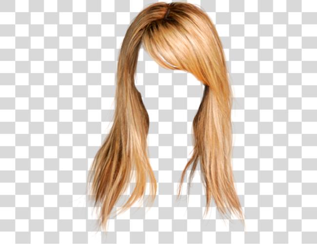 Download cabello wig blonde longhair bangs Cabello Para Photoshop Clip arte