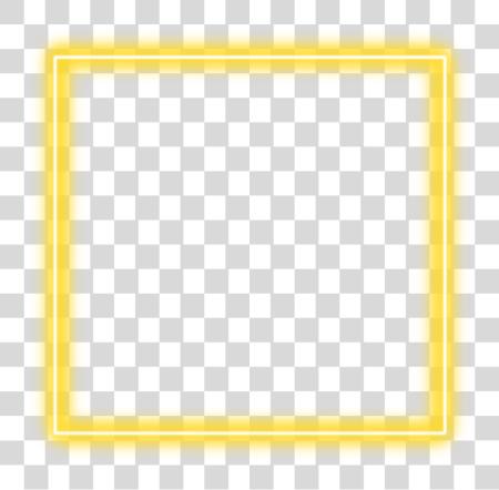 Download yellow neon square border freetoedit Colorfulness PNG file