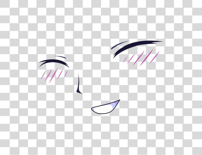 Download Blush Anime Closed Eyes Clip Art