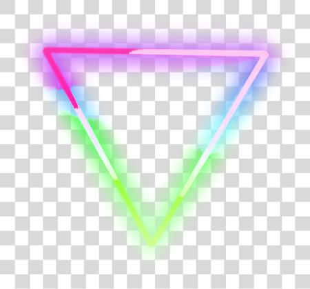 Download neon triangle pink verde azul lights neonlights PNG file