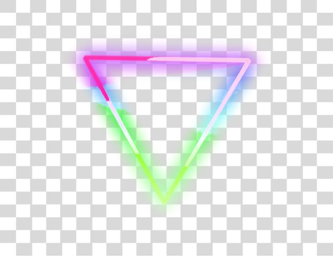 تحميل neon triangle وردي أخضر أزرق lights neonlights مقطوعة فن