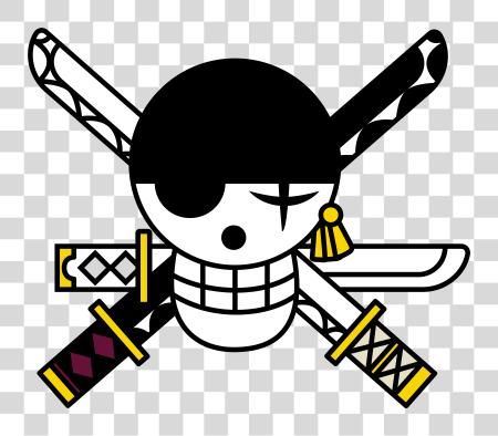 Download One Piece Logo Zoro Jolly Roger PNG file