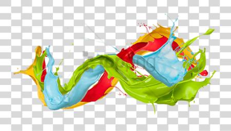 下载 多彩 Paint Splatters Image 與 Colored Paint Splashes PNG file