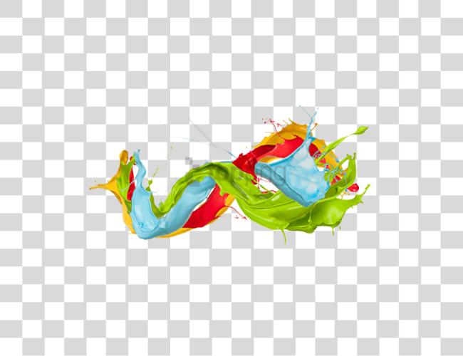 Download colorido Paint Splatters Image con Colored Paint Splashes Clip arte