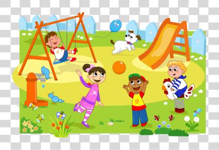 Download 19 Playground Huge Freebie For Powerpoint Children Playing In The Park PNG file