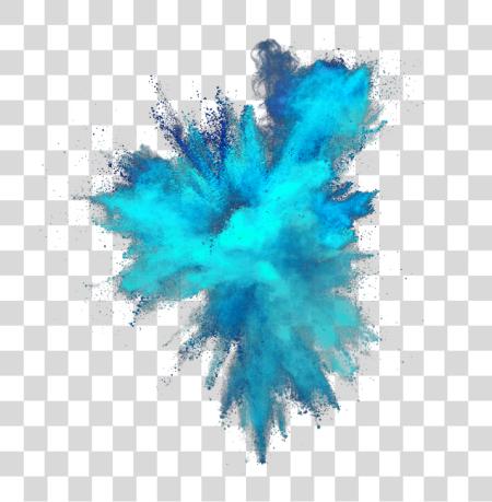 Download Blue Color Powder Explosion Blue Smoke PNG file