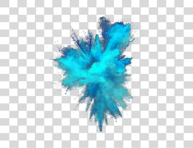 Download Blue Color Powder Explosion Blue Smoke Clip Art