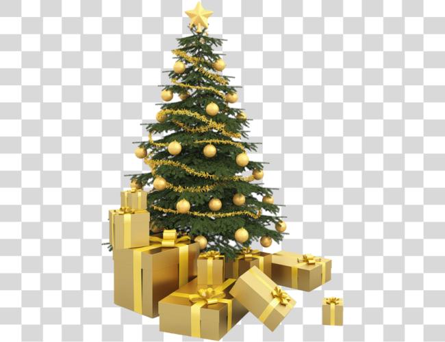 Download Arbre Noel Gold Christmas Tree Clip Art