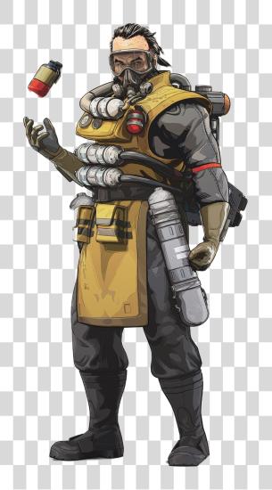 下载 Caustic Caustic Apex Legends PNG file