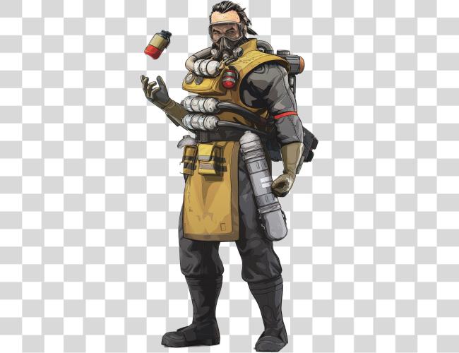 Download Caustic Caustic Apex Legends Clip arte