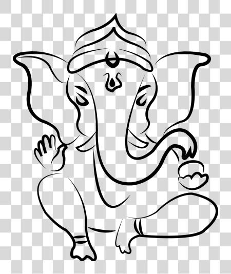 Download Ganpati Tattoos Ganesh Sketch PNG file