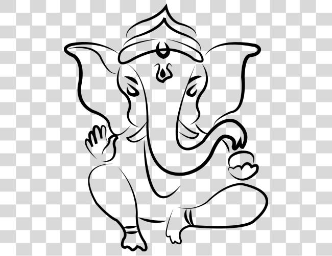 Download Ganpati Tattoos Ganesh Sketch Clip Art