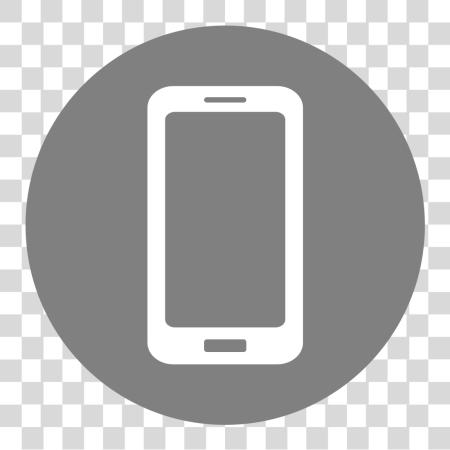 Download móvil teléfono icono teléfono icono Gray PNG file