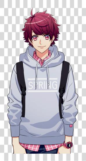 Download Sakuya Comedy Anime Boy Full Body PNG file