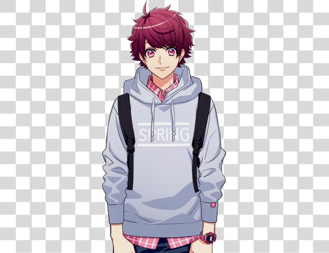 Download Sakuya Comedy Anime Boy Full Body Clip Art