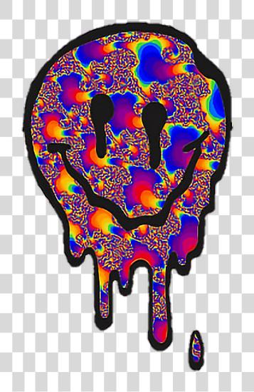 下载 笑脸 dripping tumblr 表情符号 微笑 slime 紅 Trippy Acid 笑脸 脸 PNG file