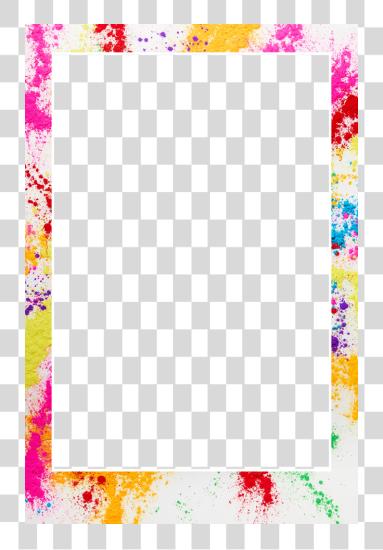 Download Glitter Borders And Frames Color Splash Border PNG file