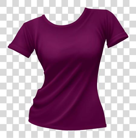 Download Female T Shirt Black T Shirt Lady PNG file