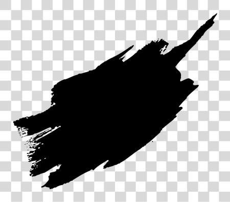 Download Black Paint Brush Stroke PNG file