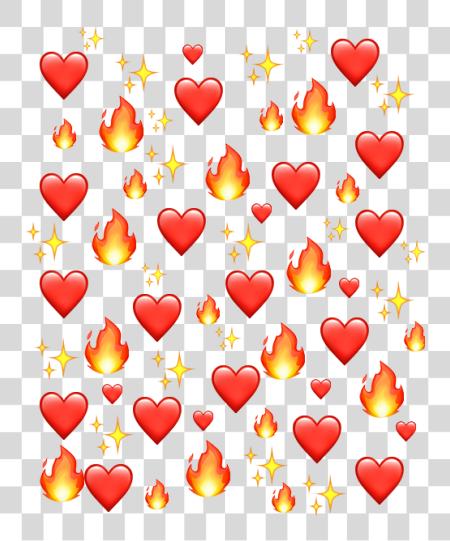 Download fuego corazón emoji freetoedit Tedua PNG file