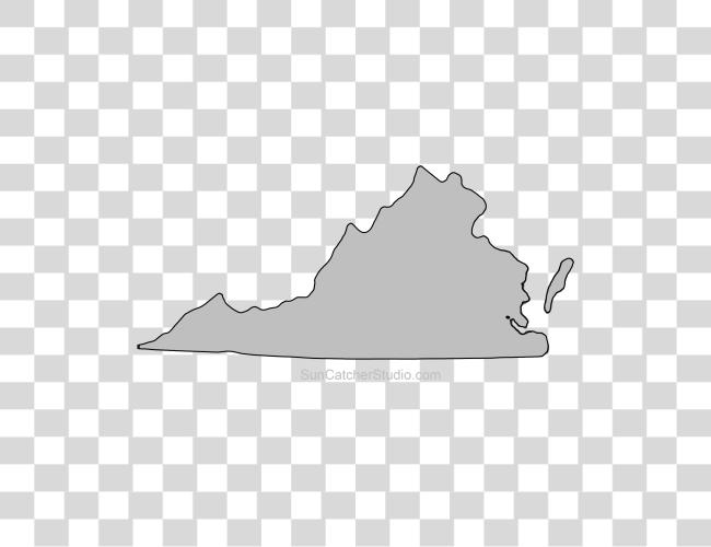 下载 Virginia Outline Virginia State Outline Clip 艺术