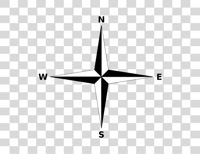 Download Simple Compass Rose Compass Rose Simple Clip Art