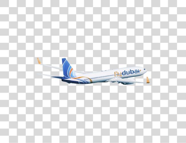 下载 波音 747 8 Fly Dubai Clip 艺术