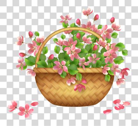 Download primavera flor cesta  PNG file