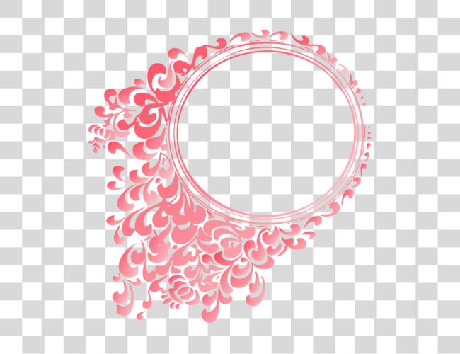 Download Colorful Circle Border Gold Frame Clip Art