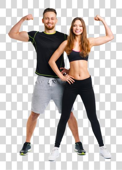 Download Fitness Couple PNG file