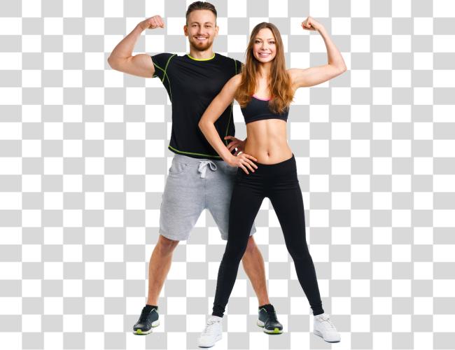 Download Fitness Couple Clip Art