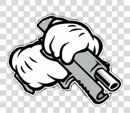 Download gun gang Mickey Mouse Hands With Gun PNG file