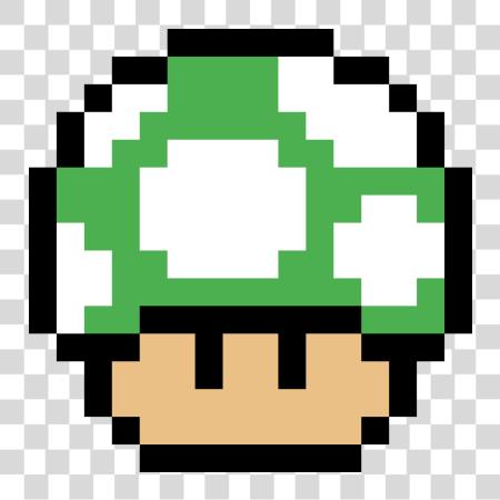 تحميل Hongo Verde Pixel Mario أخضر Mushroom بي ان جي ملف